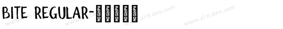 BITE Regular字体转换